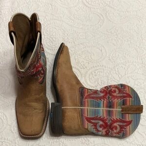 Ariat Kids Square Toe Boots Size 3 Girls - Lonestar Western Shaft